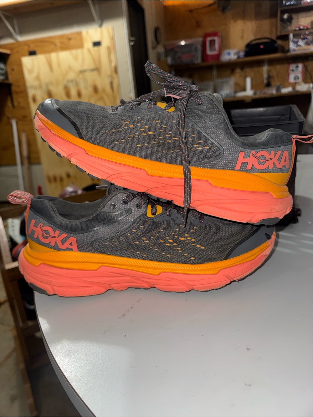HOKA One One Challenger ATR 6 Castlerock/Camellia Size 9.5